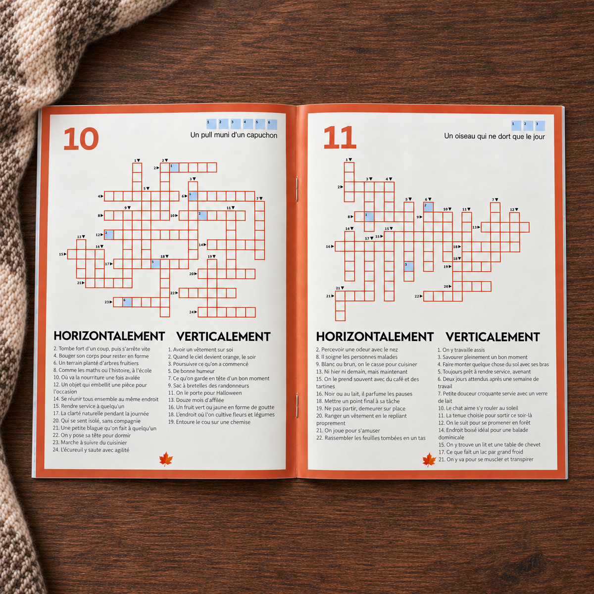 Cahier de mots croisés anglais Krumble édition Automne inclus dans le Pack Découverte