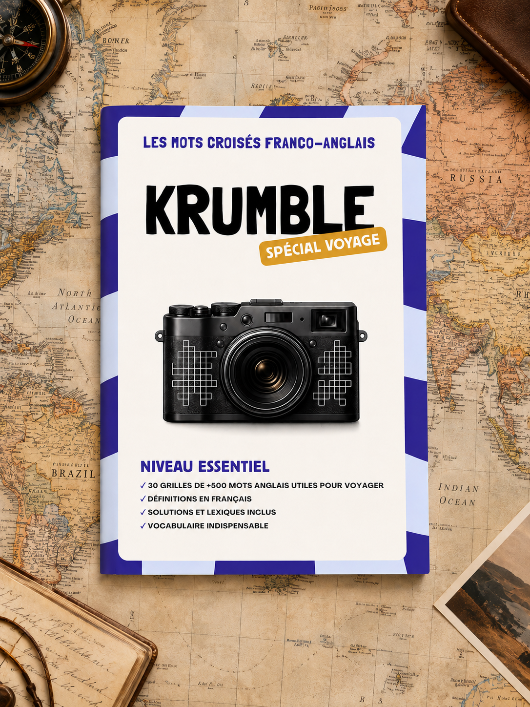 Mots croisés Krumble Voyage ESSENTIEL